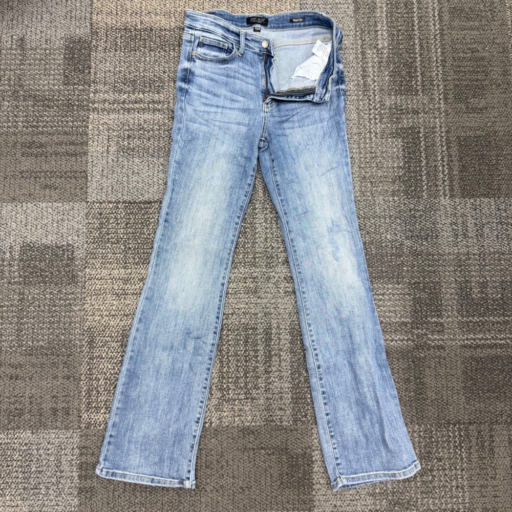 Judy Blue BootCut Jeans Womens 7/28 Blue Light Wash Stretch Denim Casual Classic